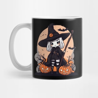 Cute witchcraft in happy Halloween days Mug